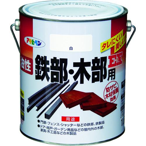 他サイト： ■アサヒペン 油性鉄部・木部用EX1.6L 白〔品番:580405〕【4451015:0】[店頭受取不可]の商品画像