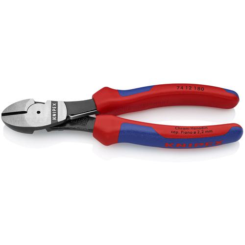 他サイト： ■KNIPEX 強力型ニッパー バネ付 180mm〔品番:7412180〕【4468872:0】[店頭受取不可]の商品画像