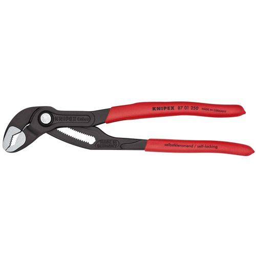 他サイト： ■KNIPEX ウォーターポンププライヤー コブラ 250mm ソフトプラスチックハンドル〔品番:8701250〕【446933の商品画像