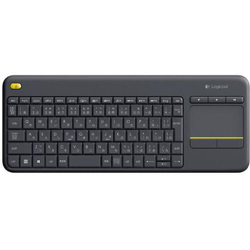 他サイト： ■Logicool ワイヤレス タッチキーボード k400 Plus ブラック〔品番:K400PBK〕【4584918:0】[店の商品画像