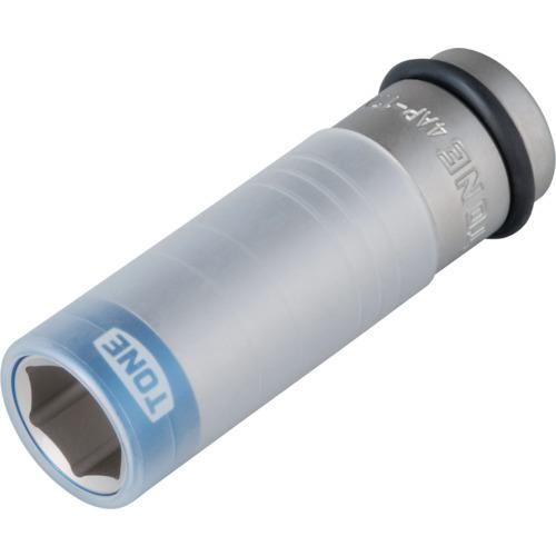 他サイト： ■TONE プロテクター付きインパクト用薄型ホイルナットソケット(自動車整備用) 対辺寸法17mm〔品番:4AP17N〕【494の商品画像