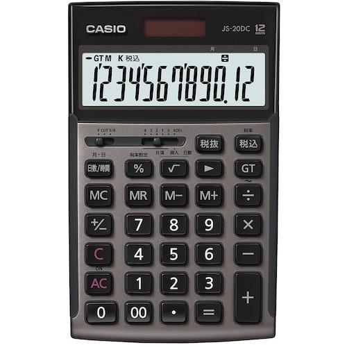 他サイト： ■カシオ 本格実務電卓 グレージュブラウン〔品番:JS20DCGBN〕【5431005:0】[店頭受取不可]の商品画像