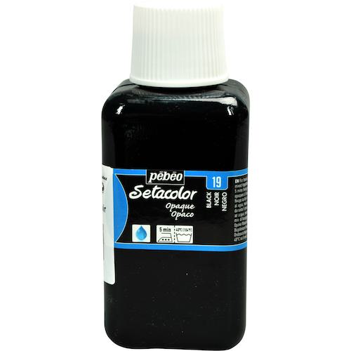 他サイト： ■Pebeo 布用水性アクリル絵具セタカラー不透明 250ml ブラックレーキ 〔品番:296019〕【5758789:0】[店の商品画像