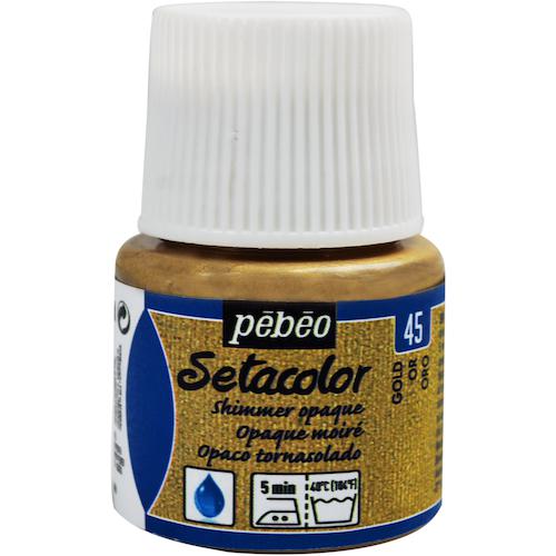 他サイト： ■Pebeo 布用水性アクリル絵具セタカラーシマー 45ml ゴールド〔品番:295045〕【5760309:0】[店頭受取不可の商品画像