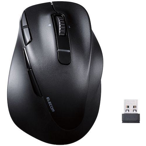 他サイト： ■ELECOM マウス 右手用 Lサイズ Bluetooth 無線 8ボタン 抗菌 充電式 ブラック〔品番:MXGL50MBSKの商品画像