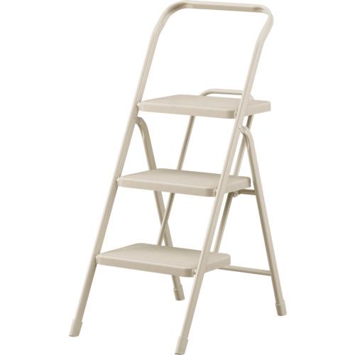 他サイト： ■IRIS 踏台・椅子・ディスプレイラック 299956 折りたたみステップ3段 ライトベージュ〔品番:OSU3RLBE〕【62の商品画像