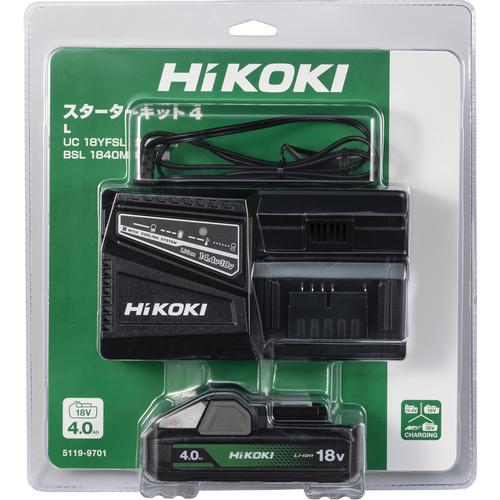 他サイト： ■HiKOKI 充電器UC18YFSL(L)スターターキット4〔品番:UC18YFSLL〕【6458275:0】[店頭受取不可]の商品画像