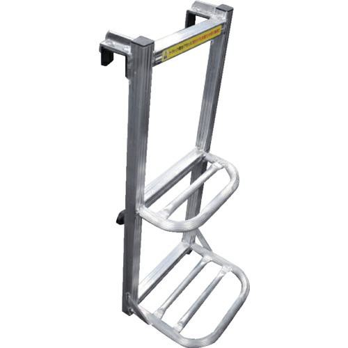 他サイト： ■伝蔵 トラック用荷台はしご 2段〔品番:F804〕【6554212:0】[店頭受取不可]の商品画像