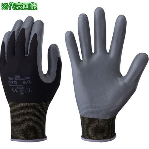 他サイト： ■SHOWA ニトリルゴム背抜き手袋 組立グリップ3双パック ブラック Mサイズ〔品番:NO370M3PBK〕【7957157:の商品画像