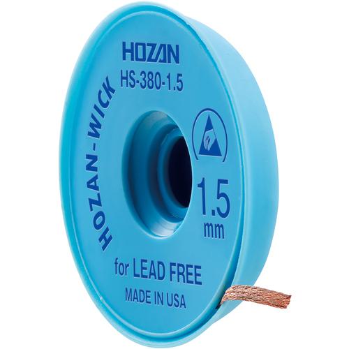 他サイト： ■HOZAN はんだ吸取線 1.5mm×1.5m〔品番:HS3801.5〕【8107597:0】[店頭受取不可]の商品画像