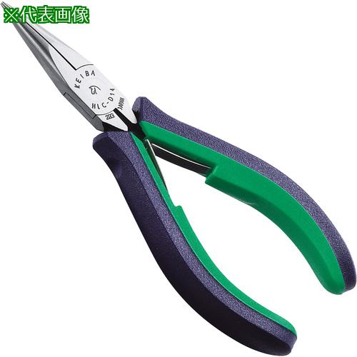 他サイト： ■KEIBA ラジオペンチ・溝なし 2com.ハンドル 120〔品番:HLCD14〕【8283793:0】[店頭受取不可]の商品画像