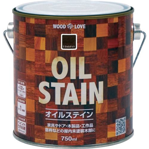 他サイト： ■ニッぺ 油性オイルステイン 750ml Sウォルナット 300N064-750〔品番:4976124517235〕【85984の商品画像