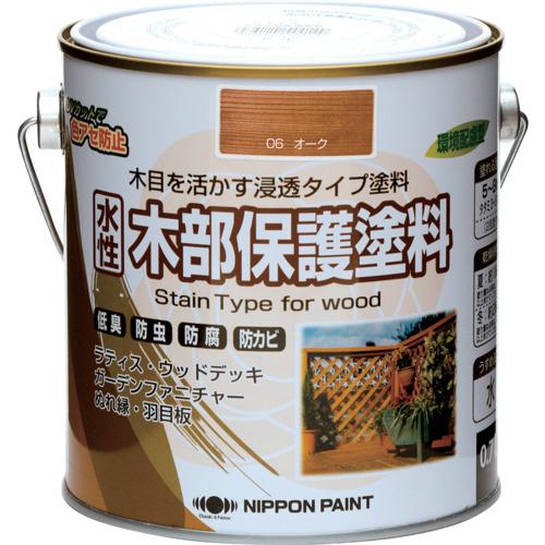 他サイト： ■ニッぺ 水性木部保護塗料 0.7L オーク HXY006-0.7〔品番:4976124544156〕【8599322:0】[店の商品画像