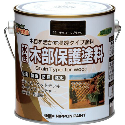 他サイト： ■ニッぺ 水性木部保護塗料 0.7L チャコールブラック HXY011-0.7〔品番:4976124544200〕【859933の商品画像