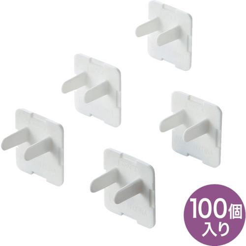 他サイト： ■SANWA 電源タップ用コンセントキャップ ホワイト 26×17×28mm 100個入〔品番:TAPCAP3P100〕【864の商品画像