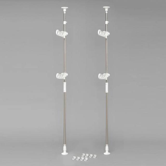 他サイト： 即納在庫品 アイリスオーヤマ ステンレスベランダ物干し ホワイト SVI-275NRの商品画像