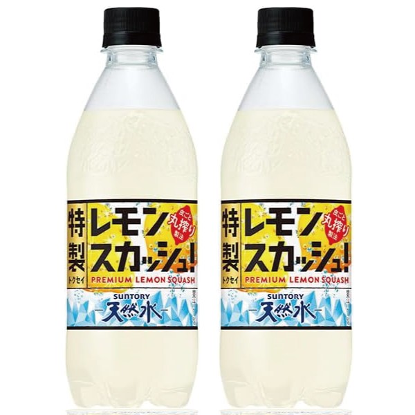 他サイト： 【セール】「48本」天然水 特製レモンスカッシュ 500ml ×24本×2箱 サントリーの商品画像