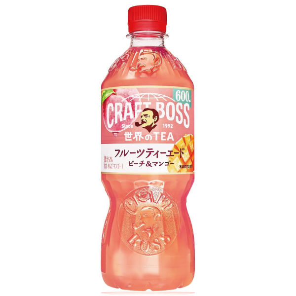 他サイト： 【セール】「24本」クラフトボス フルーツティーエード 紅茶 ピーチ&マンゴー 600ml ×24本×1箱 サントリー 世界のTの商品画像