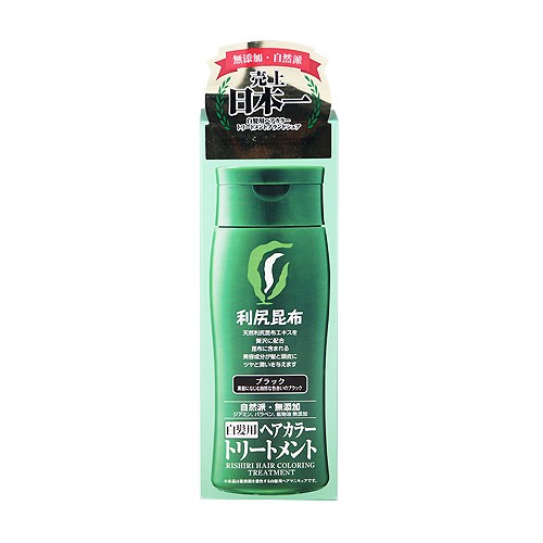 他サイト： 利尻 ヘアカラートリートメント ブラック 200gの商品画像