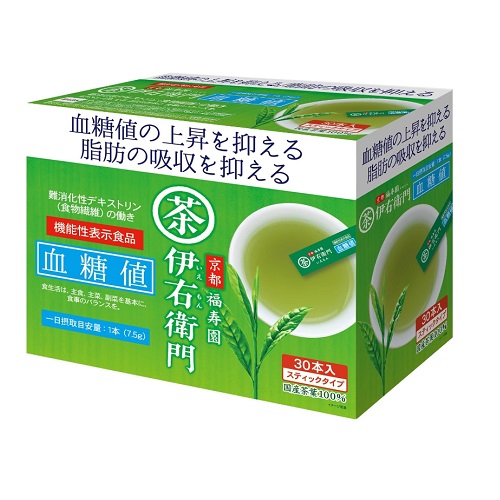 他サイト： 伊右衛門 機能性表示食品 インスタント緑茶スティック血糖値 30本入の商品画像