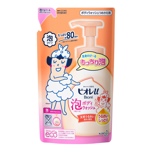 他サイト： [花王]ビオレu 泡で出てくるボディウォッシュ うるおいしっとり 詰替え 480mlの商品画像