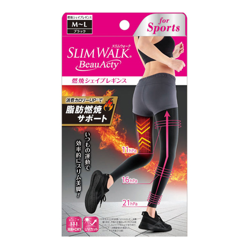 他サイト： [ピップ]スリムウォーク BeauActy 燃焼シェイプレギンス M-Lサイズの商品画像