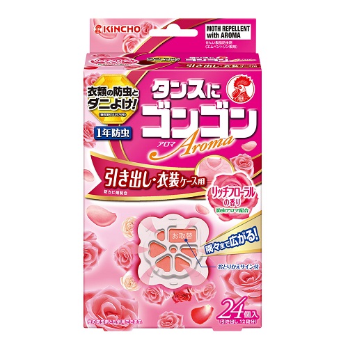 他サイト： [キンチョー]ゴンゴンアロマ 引き出し用 リッチフローラルの香り 24個入の商品画像