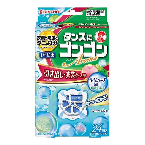 他サイト： [キンチョー]ゴンゴンアロマ 引き出し用 ライムソープの香り 24個入の商品画像