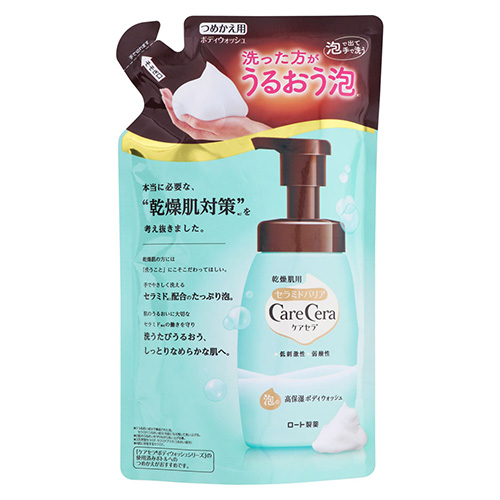 他サイト： [ロート製薬]ケアセラ 泡の高保湿ボディウォッシュ 詰替え 385mlの商品画像