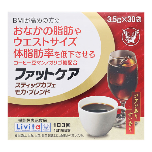 他サイト： [大正製薬]ファットケア スティックカフェ モカ・ブレンド 30袋入の商品画像