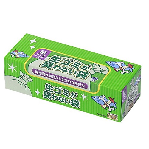 他サイト： 生ゴミが臭わない袋 BOS 生ごみ用 Mサイズ 90枚 箱型の商品画像
