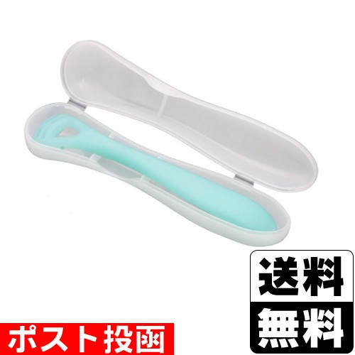 他サイト： ■ポスト投函■ののじ ソフト舌クリーナー「舌も!」 グリーン 専用ケース付きの商品画像