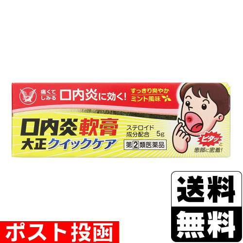他サイト： 【第(2)類医薬品】【セ税】■ポスト投函■[大正製薬]口内炎軟膏 大正クイックケア 5gの商品画像