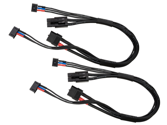 他サイト： ハイテック XT60⇒タミヤコネクター 充電ケーブル バランスコード一体型 2本入り HMJ463-2Pの商品画像