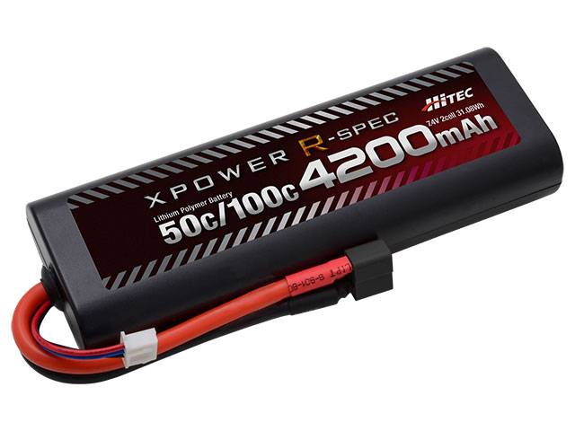 他サイト： ハイテック Li-Poバッテリー エックスパワー Rスペック 7.4V 4200mAh 50C/100C T型ディーンズコネクタの商品画像