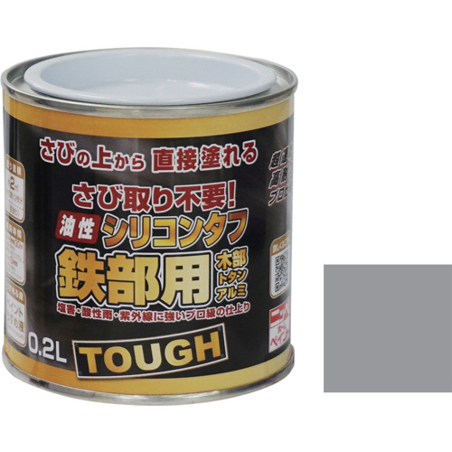 他サイト： ニッぺ 油性シリコンタフ 0.2L グレー HYS112-0.2 4976124219016 工事 照明用品 塗装 内装用品 塗の商品画像