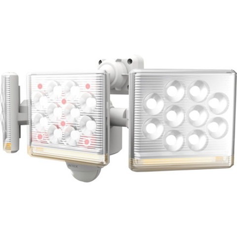 他サイト： ライテックス 12W3灯 フリーアーム式 LEDセンサーライト リモコン付 LEDAC3045(代引不可)【送料無料】の商品画像