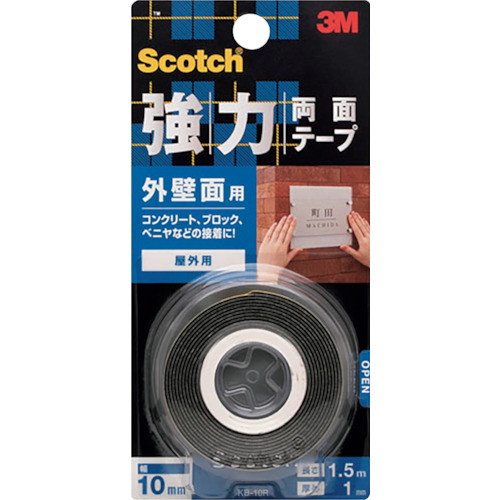 他サイト： 3M スコッチ 強力両面テープ 外壁面用 10mm×1.5m(代引不可)の商品画像