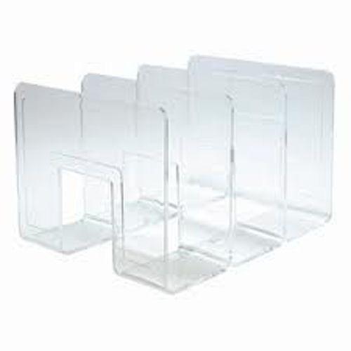 他サイト： セキセイ クリスタルラックA4 3仕切 クリスタルクリア 1 個 CRX-265-90 文房具 オフィス 用品の商品画像