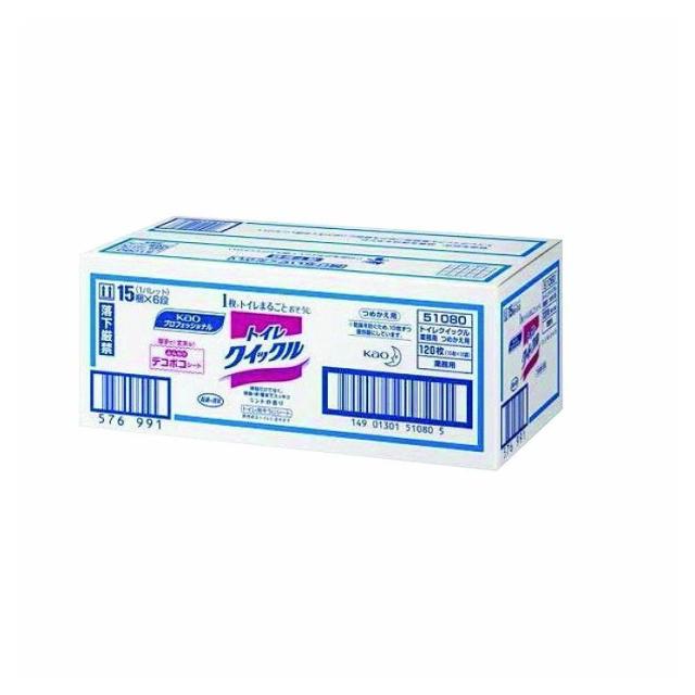 他サイト： 花王 トイレクイックル 詰替用 120枚入 625001【送料無料】の商品画像