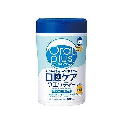 他サイト： オーラルプラス 口腔ケアウエッティー スッキリタイプ(100枚) 012516754の商品画像