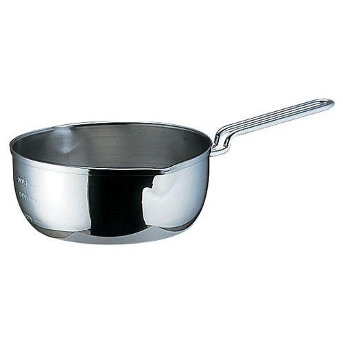 他サイト： 遠藤商事 SA18-10共柄三層鋼雪平鍋(目盛付) 20cm AYK52020【送料無料】の商品画像