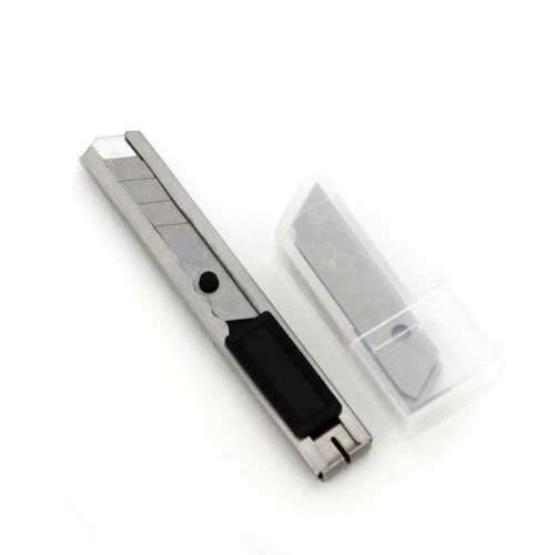 他サイト： 貝印・職専ミニ‐替刃10枚付・SS-10 大工道具:金切鋏・カッター:貝印カッターの商品画像