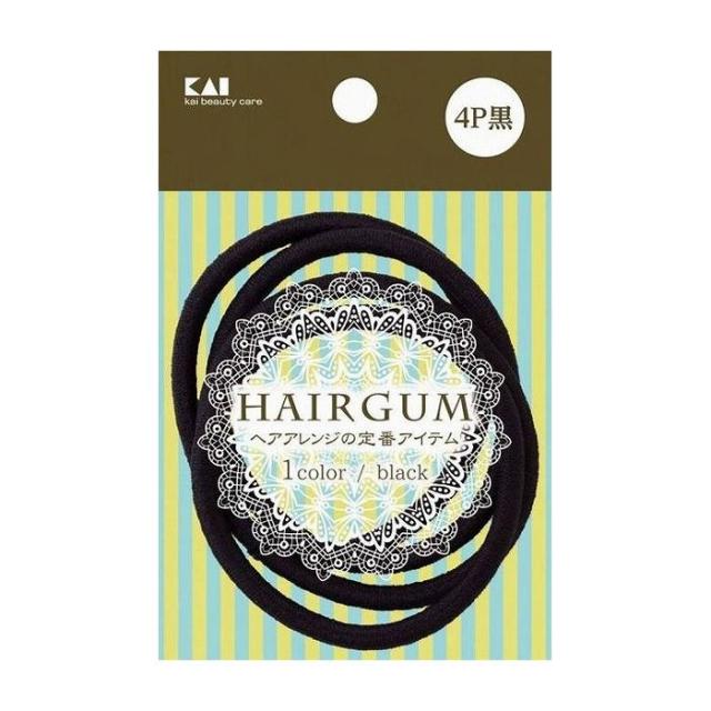 他サイト： 貝印 KQ0015ヘップリング 黒 4P 日用品 日用消耗品 雑貨品(代引不可)の商品画像