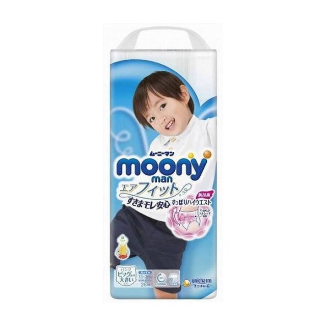 他サイト： ユニ・チャーム ム-ニ-マン エアフィット 男の子 ビッグより大きい 26枚 日用品 日用消耗品 雑貨品(代引不可)【送料無料】の商品画像