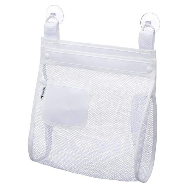 他サイト： 山崎実業 お風呂おもちゃ袋 スクエア ホワイトの商品画像