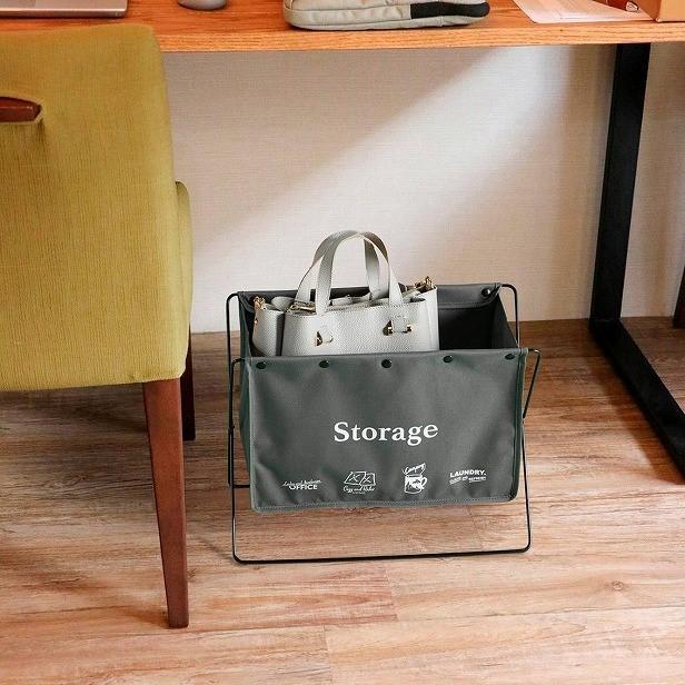 他サイト： ベストコ 荷物置き 折りたたみ 幅42×奥行23×高さ32cm グレー セルフ・フロアーラック S 手荷物収納 ND-6124の商品画像