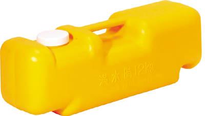 他サイト： ミツギロン 注水式重石バリストン イエロー 510×165×高さ175【87036】(安全用品・標識・工事用フェンス)の商品画像