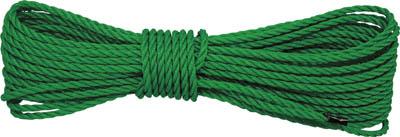 他サイト： ユタカ ロープ PEロープグリーン 5φ×10m【A-68】(ロープ・ひも・ロープ)の商品画像