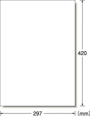 他サイト： A−one 屋外用サインラベル(レーザー)光沢フィルム・ホワイト A3判【31044】(安全用品・標識・安全標識)の商品画像